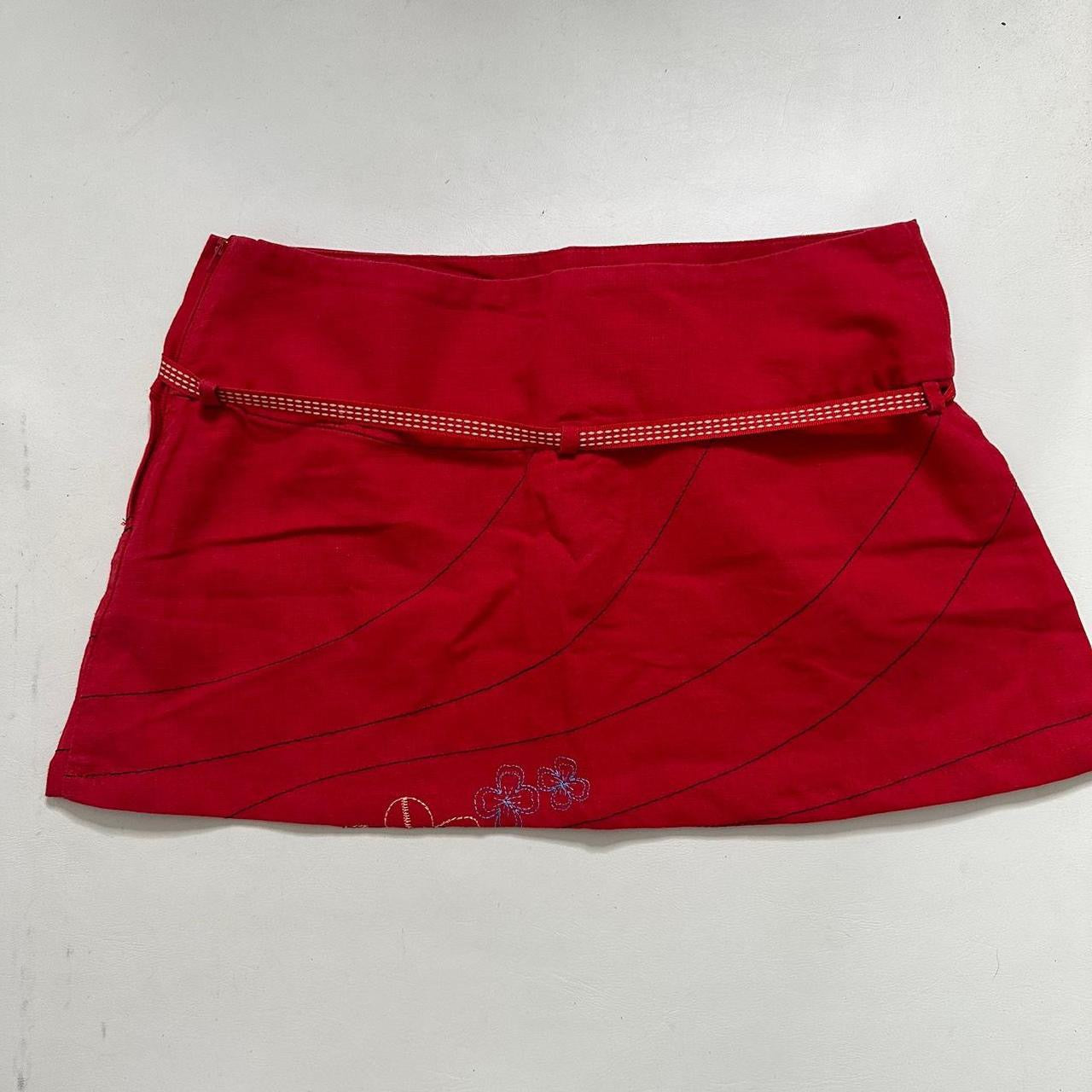 Old label Next red mini skirt
