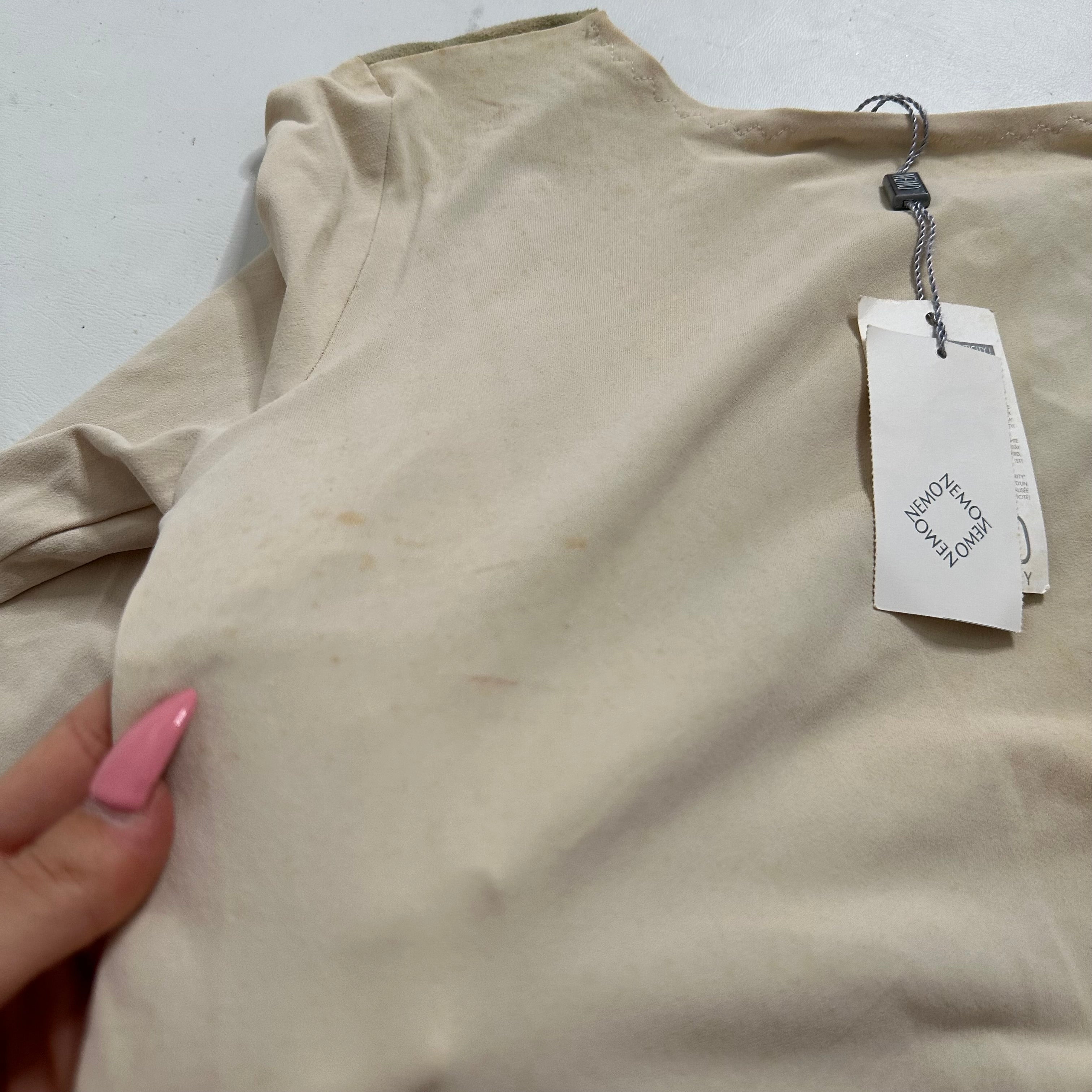 Made In Italy beige khaki top