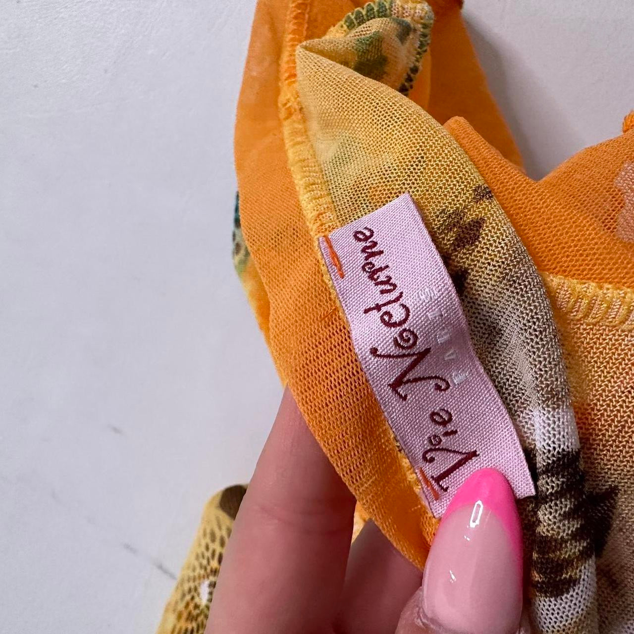 Made in france Mesh floral top