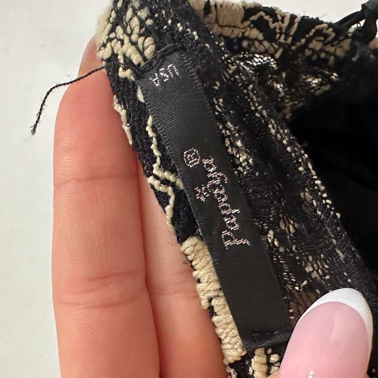 Bow print strapless top