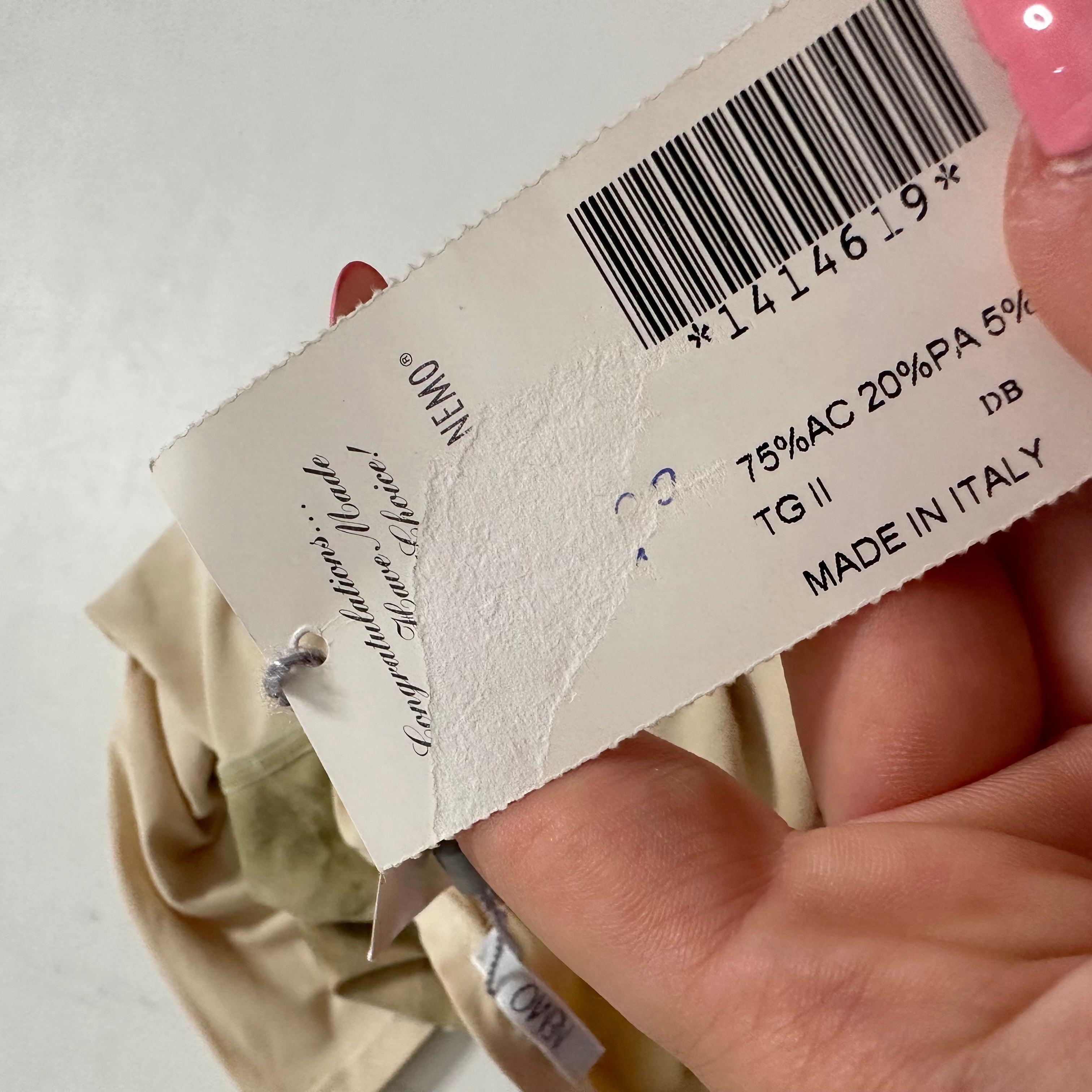 Made In Italy beige khaki top