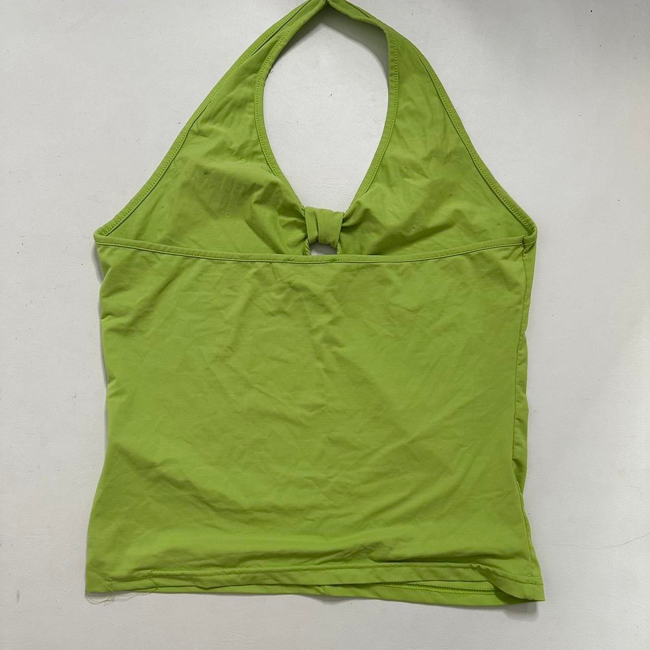 Green halter top