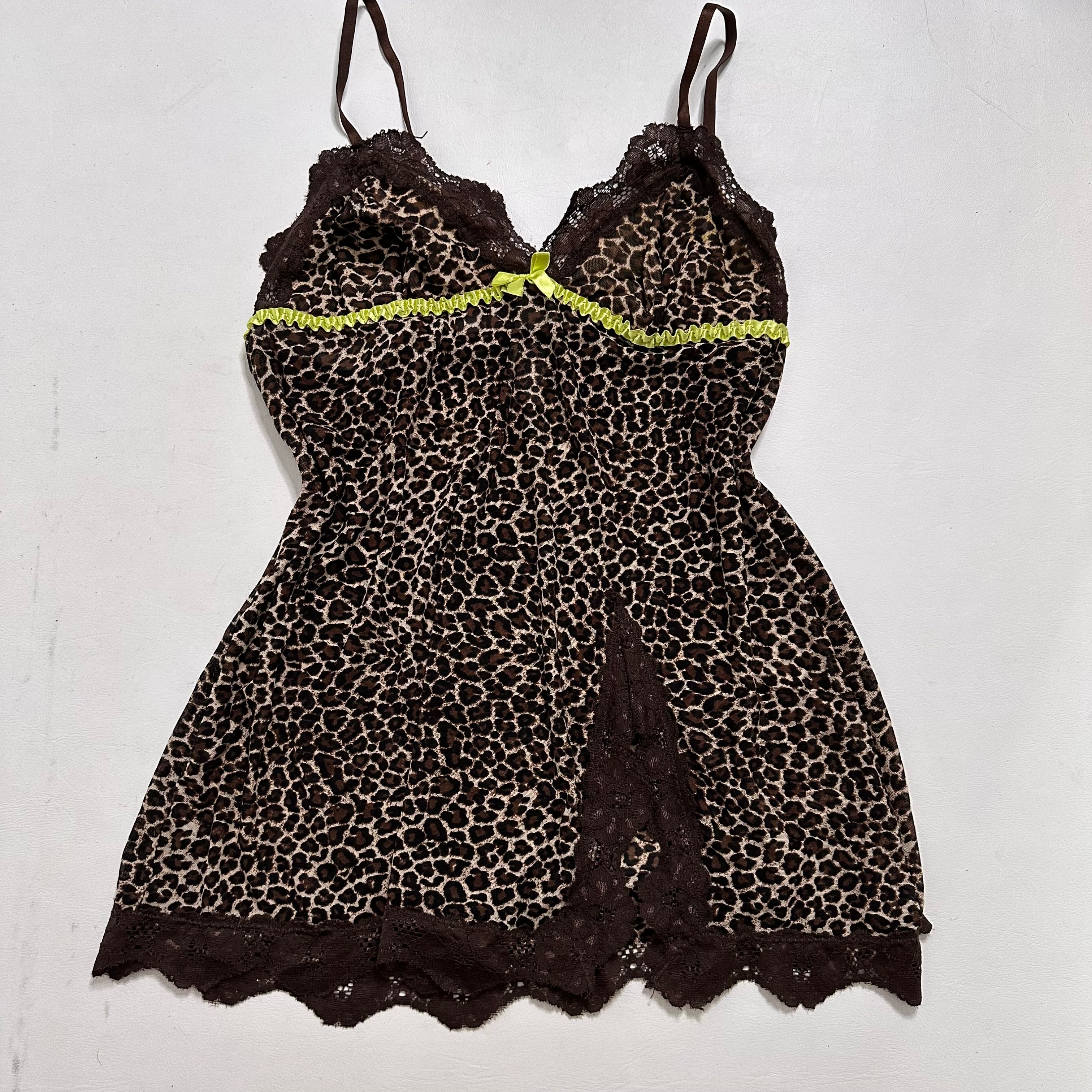 Leopard mesh cami