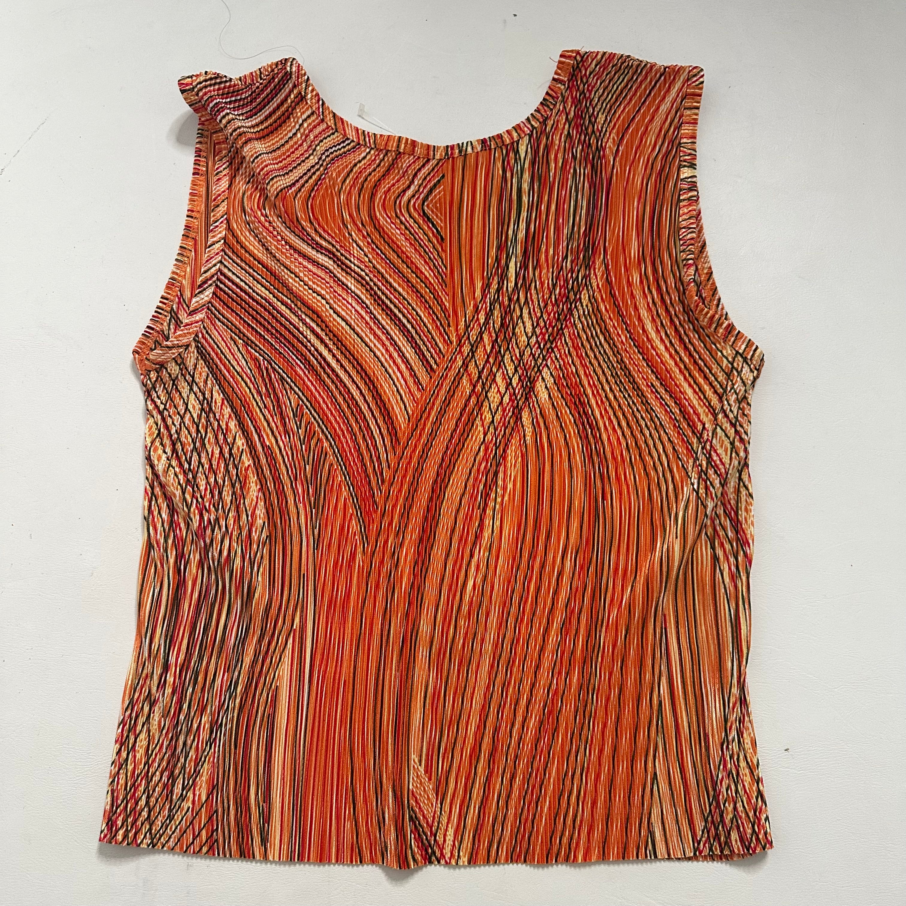 Orange striped top