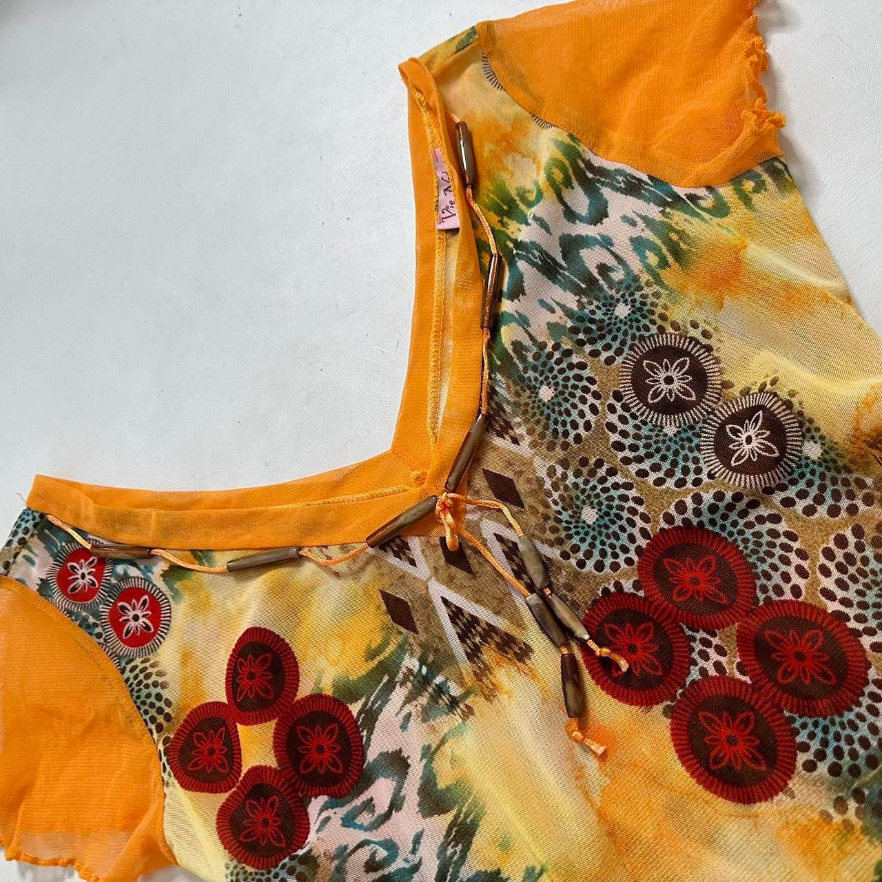 Made in france Mesh floral top