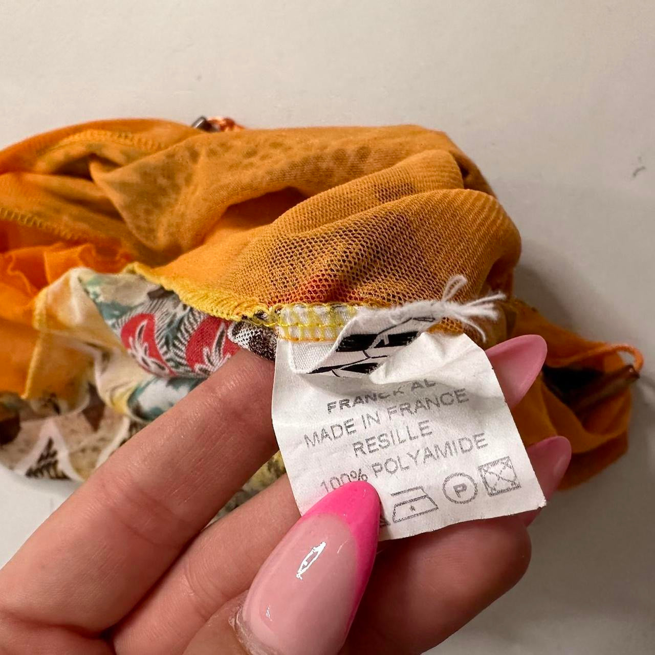 Made in france Mesh floral top