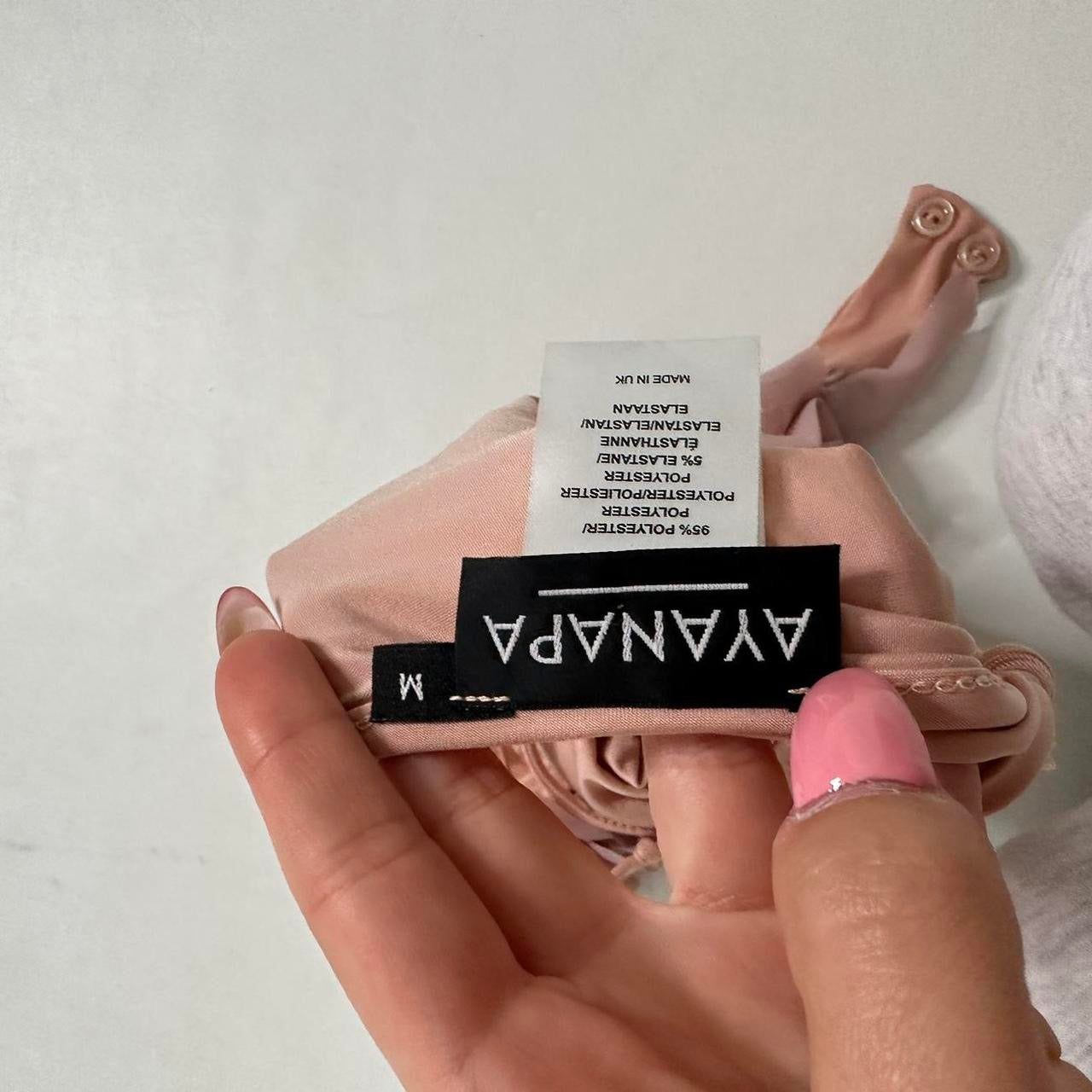 Pink backless halter top