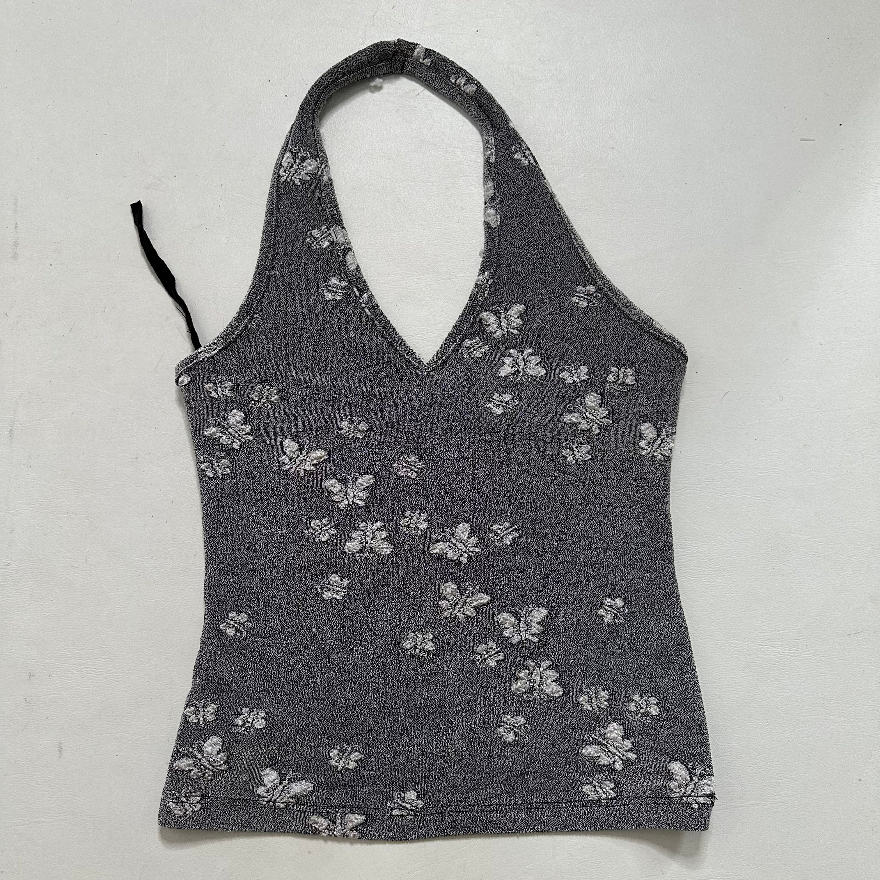 Floral halter top