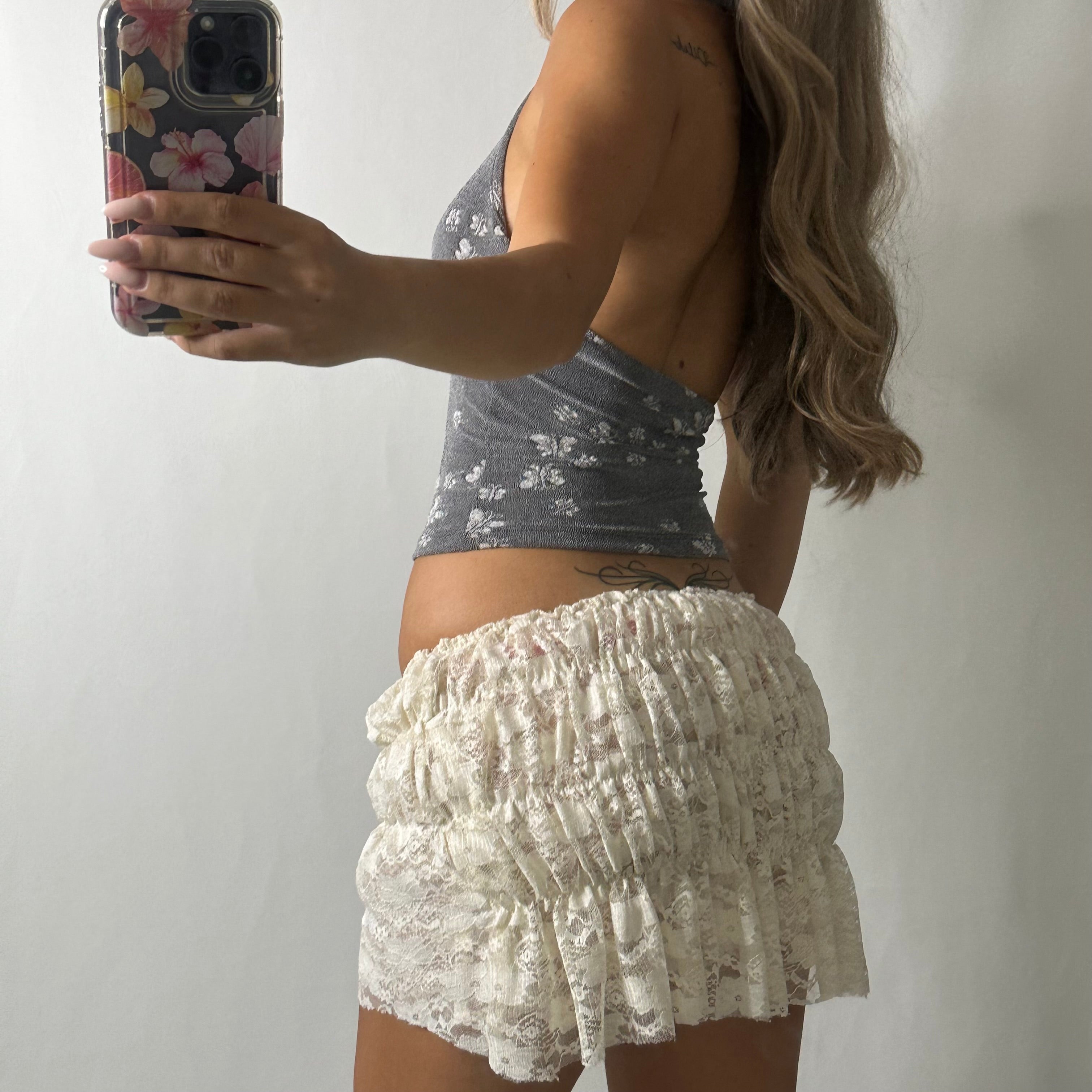 Floral halter top