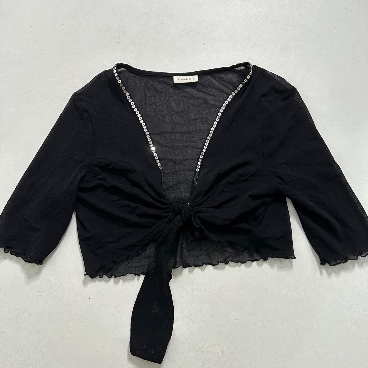 Yessica mesh sequin cardigan