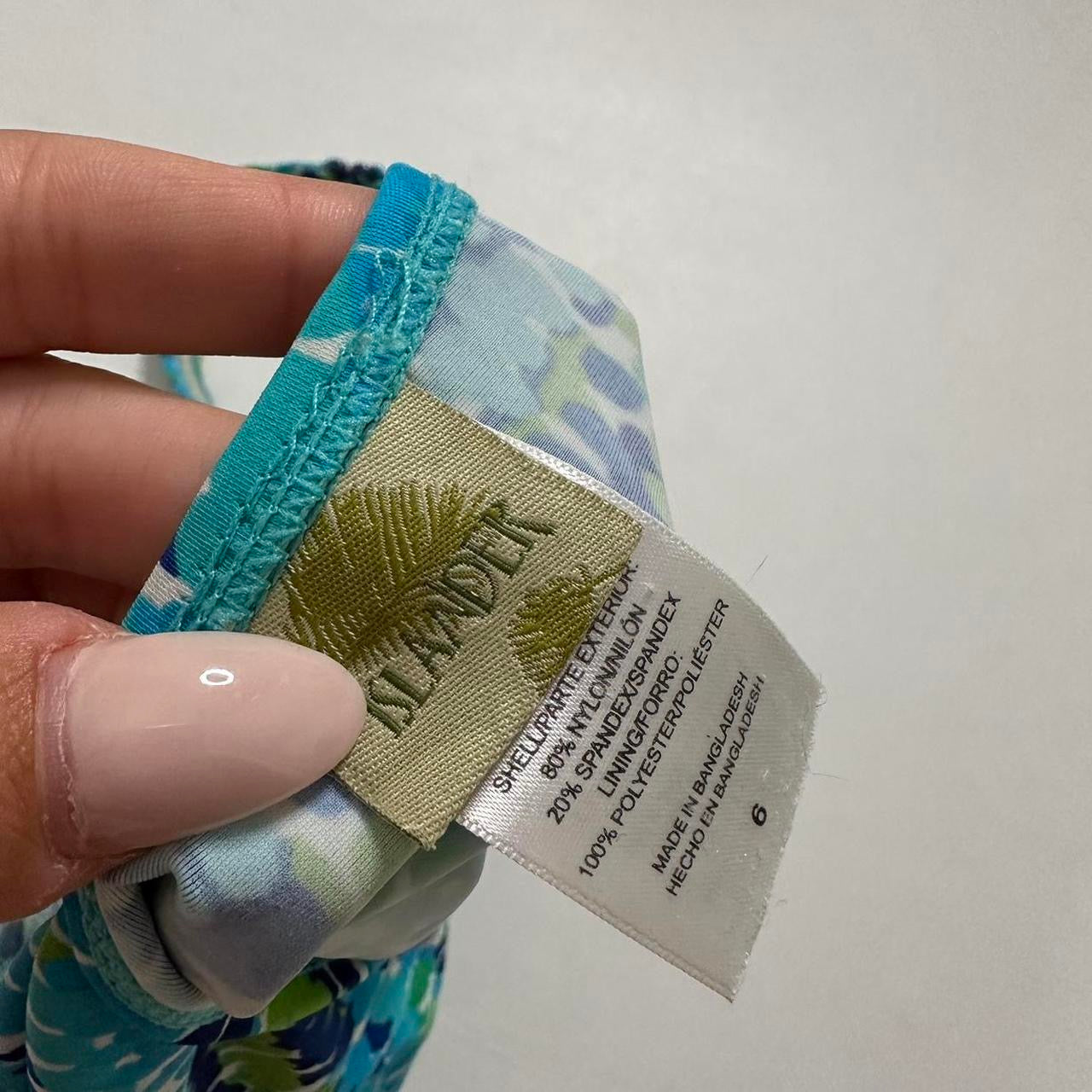 Blue O ring halter top