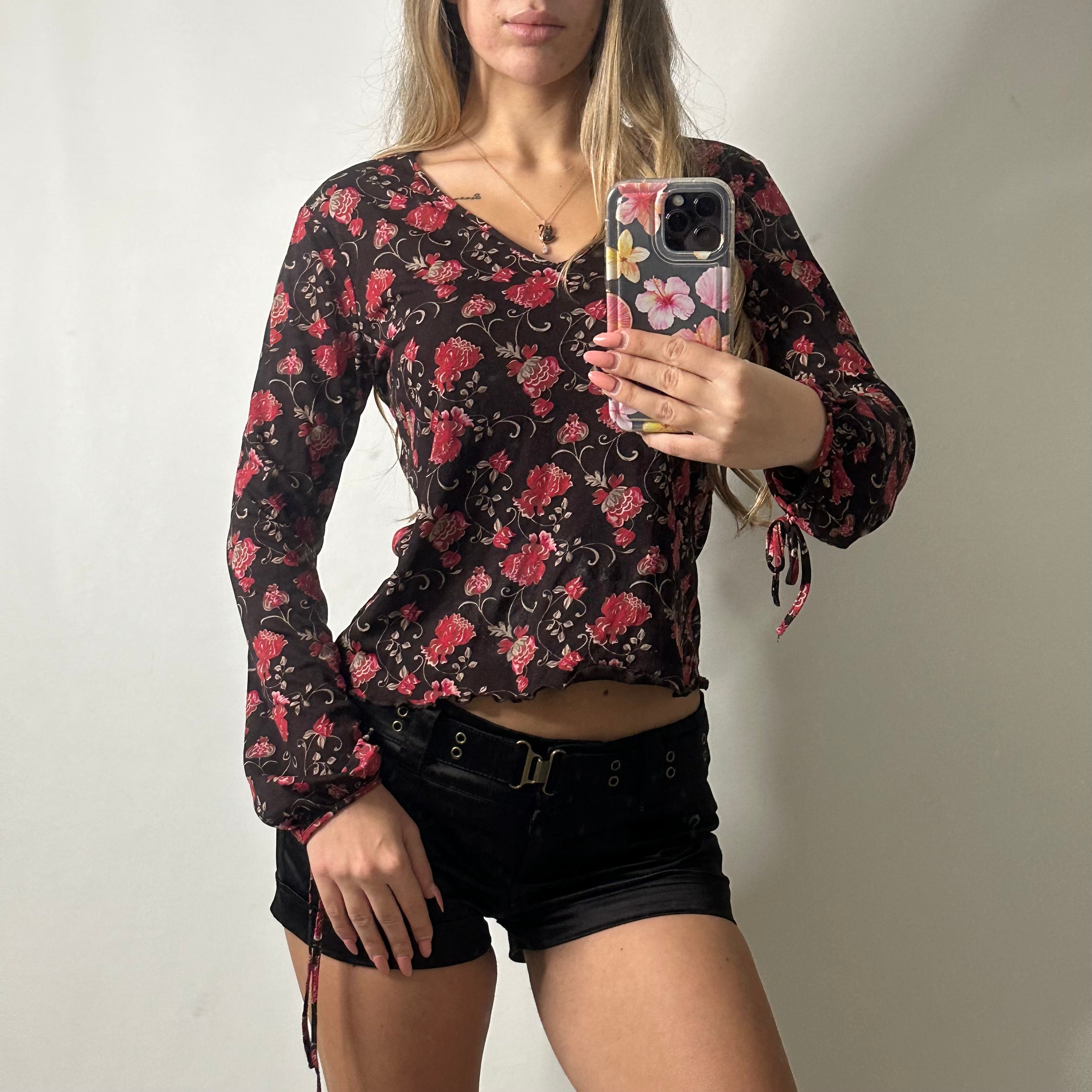 Old navy floral blouse