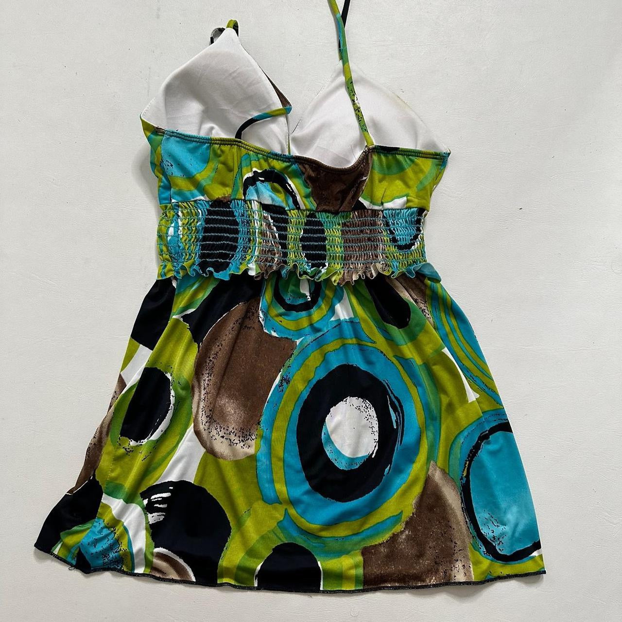 Green blue brown cami