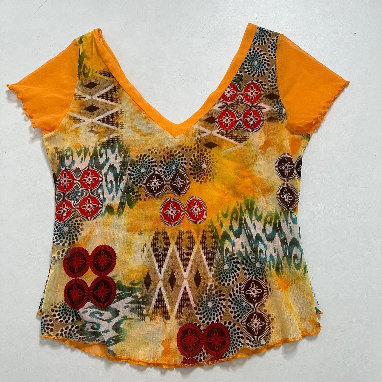 Made in france Mesh floral top