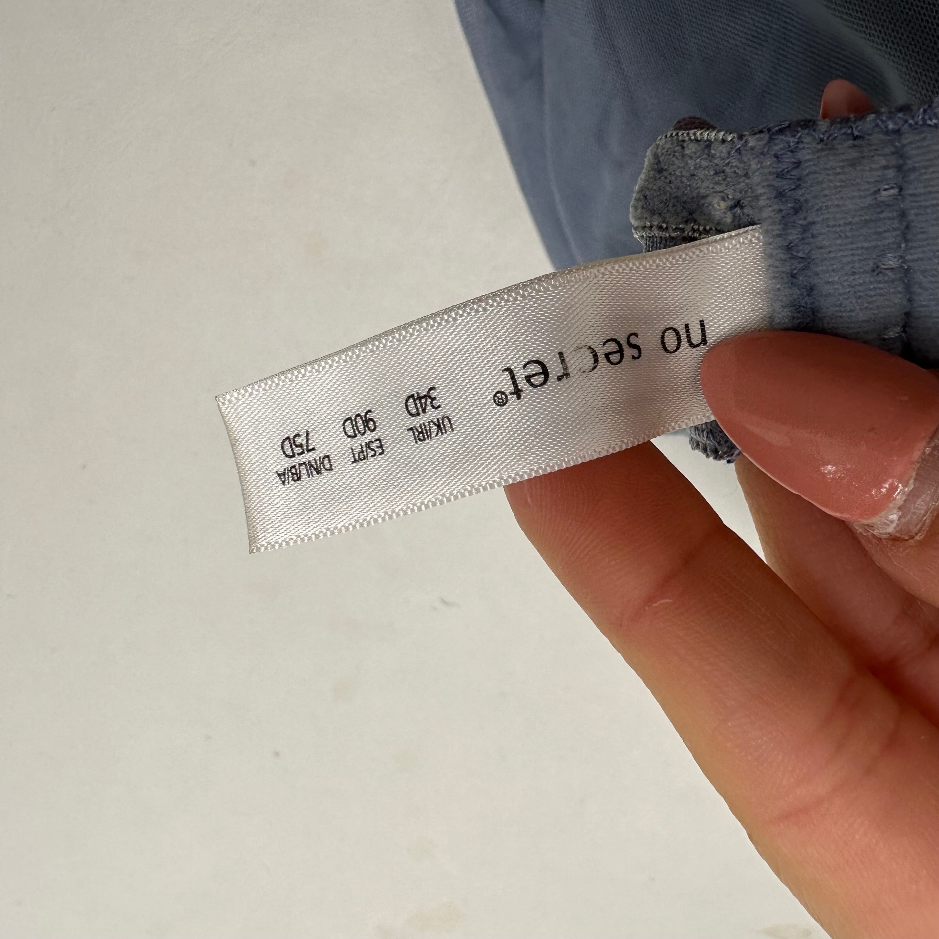 Baby blue mesh babydoll corset