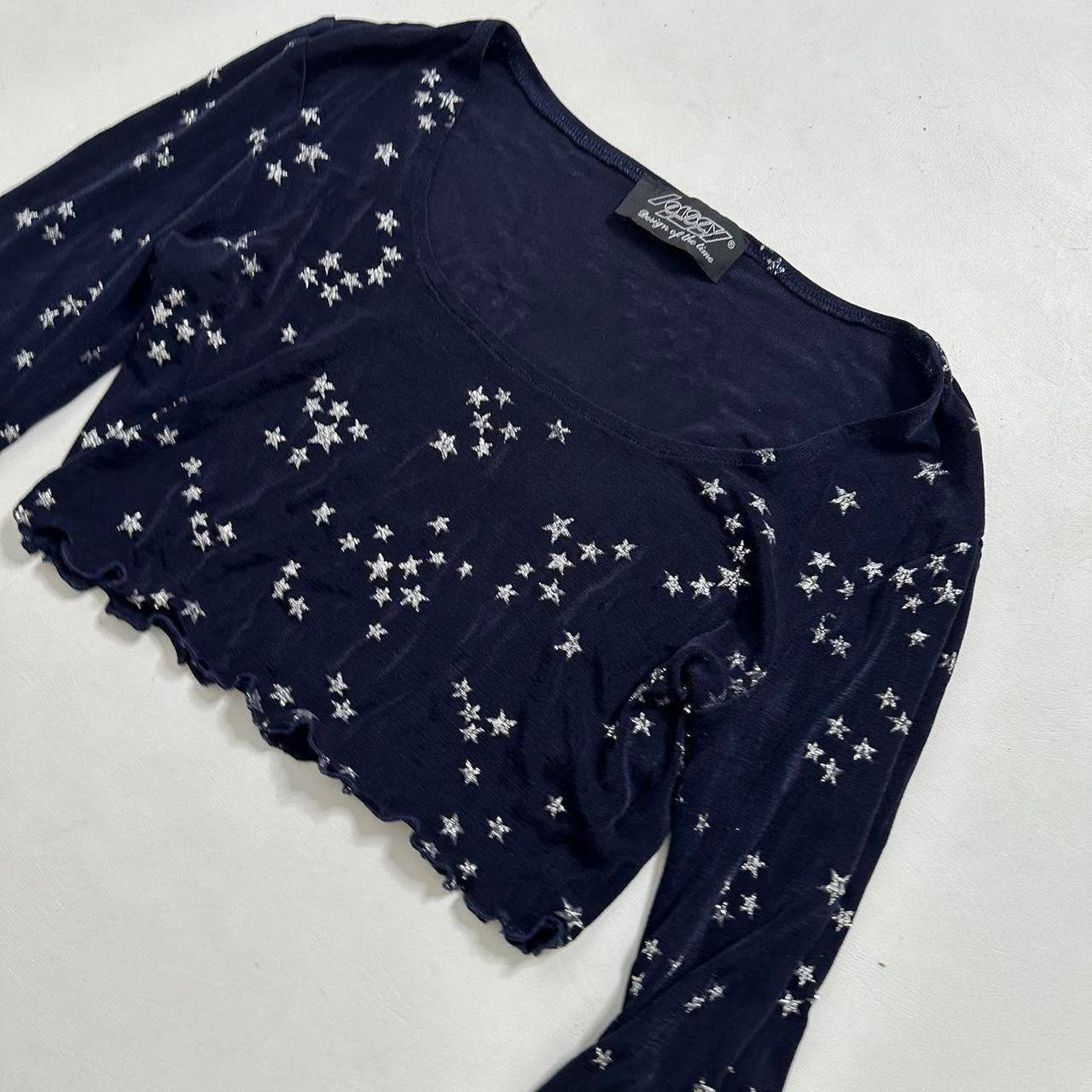 Star print flared sleeve