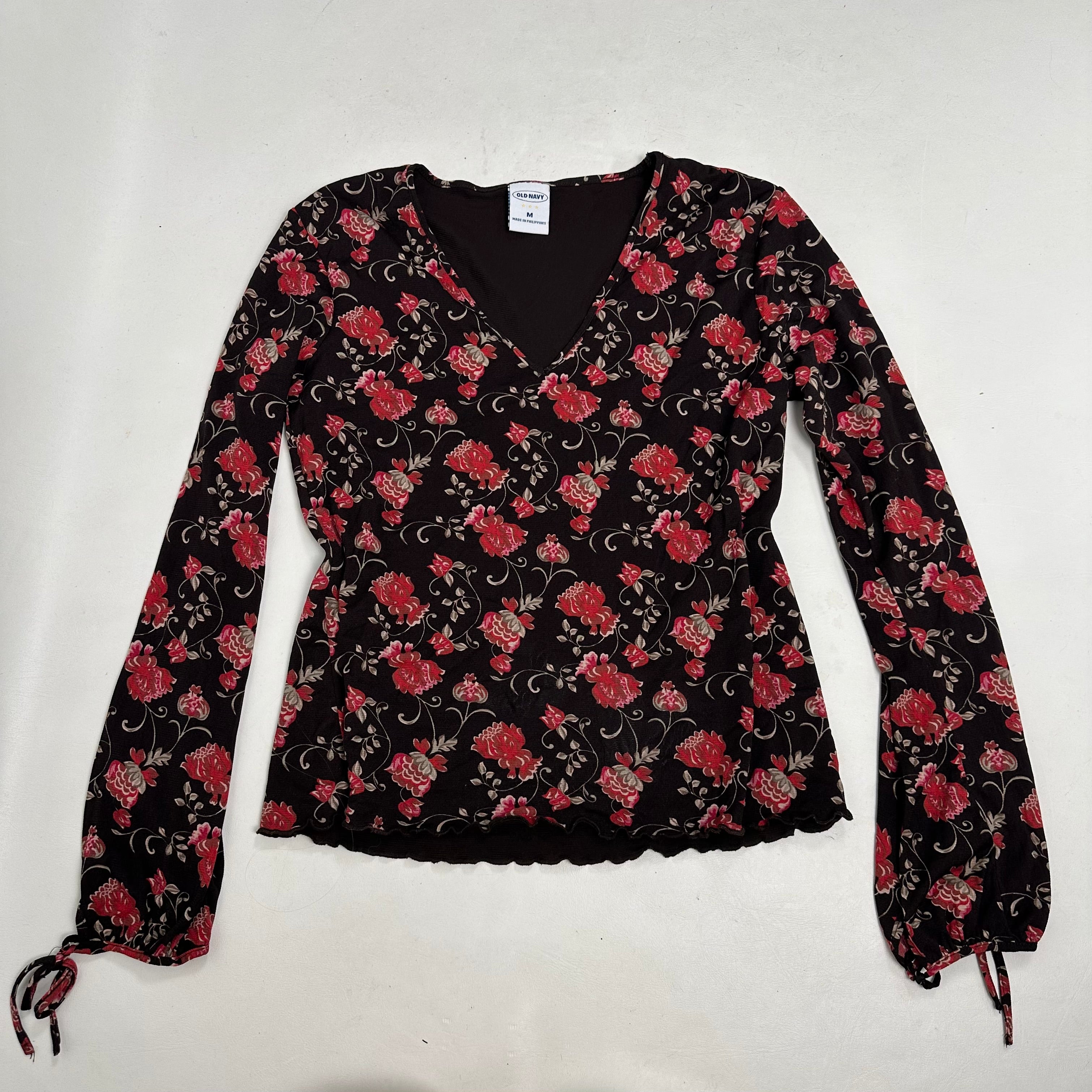 Old navy floral blouse