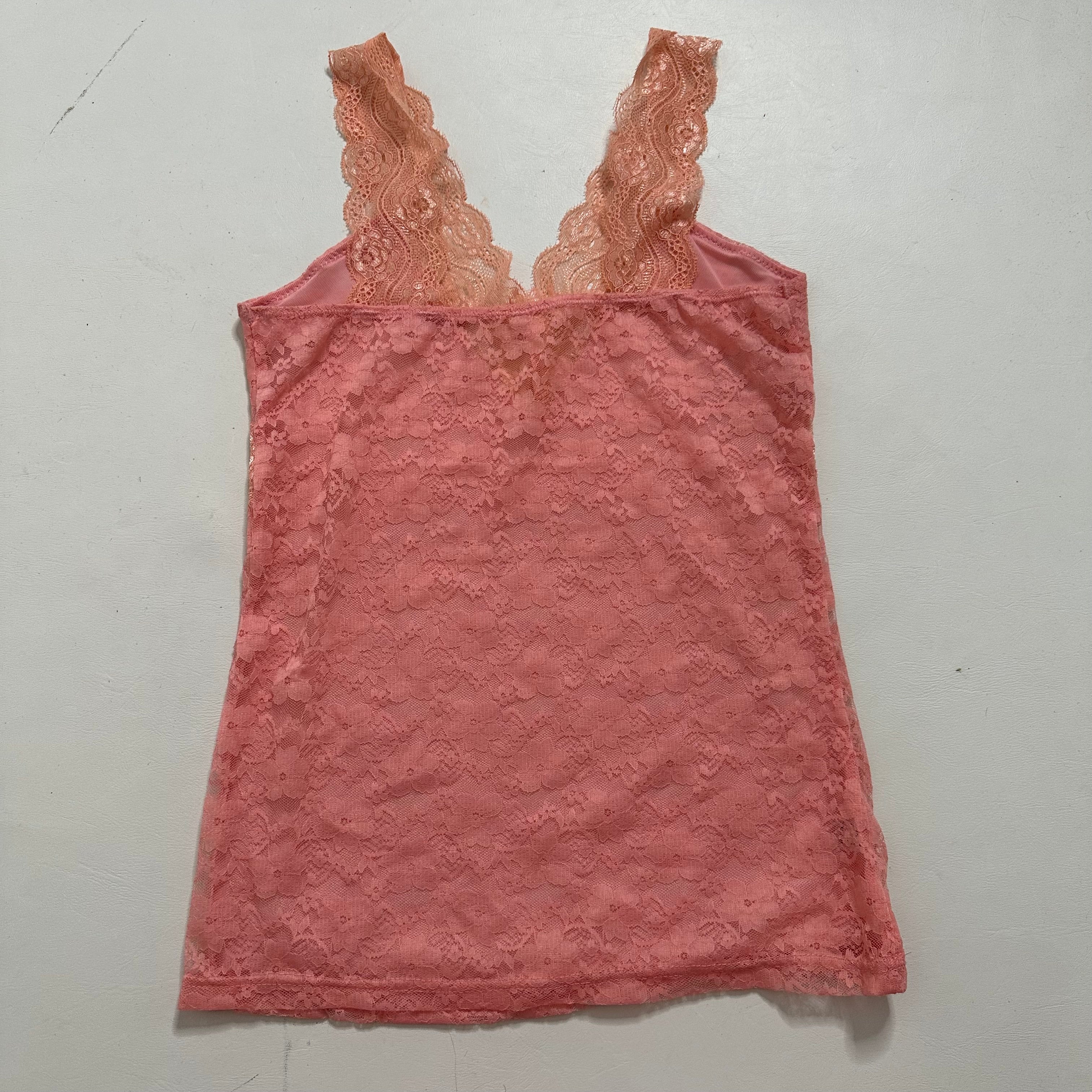 Pink lace cami
