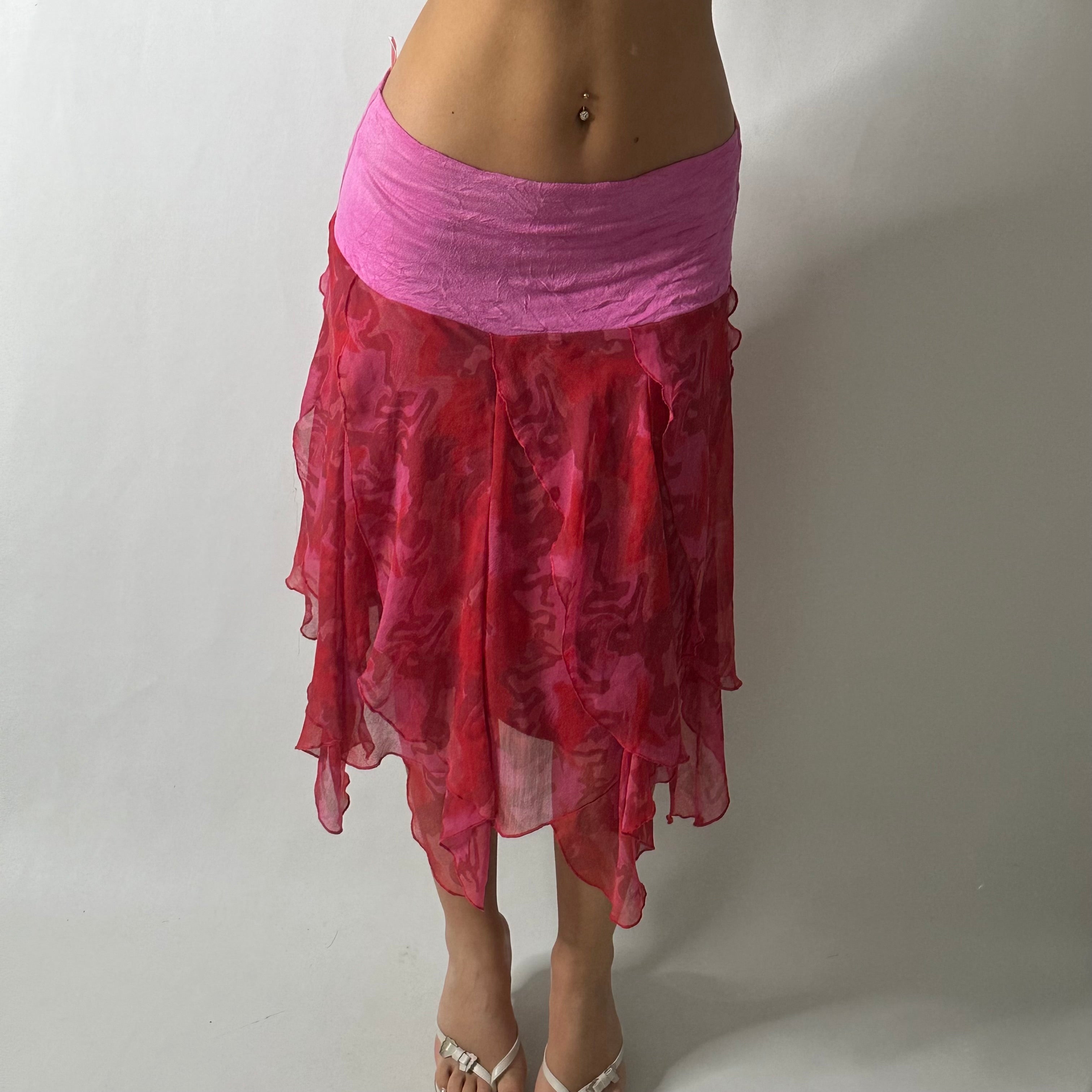 Pink mesh fairy skirt
