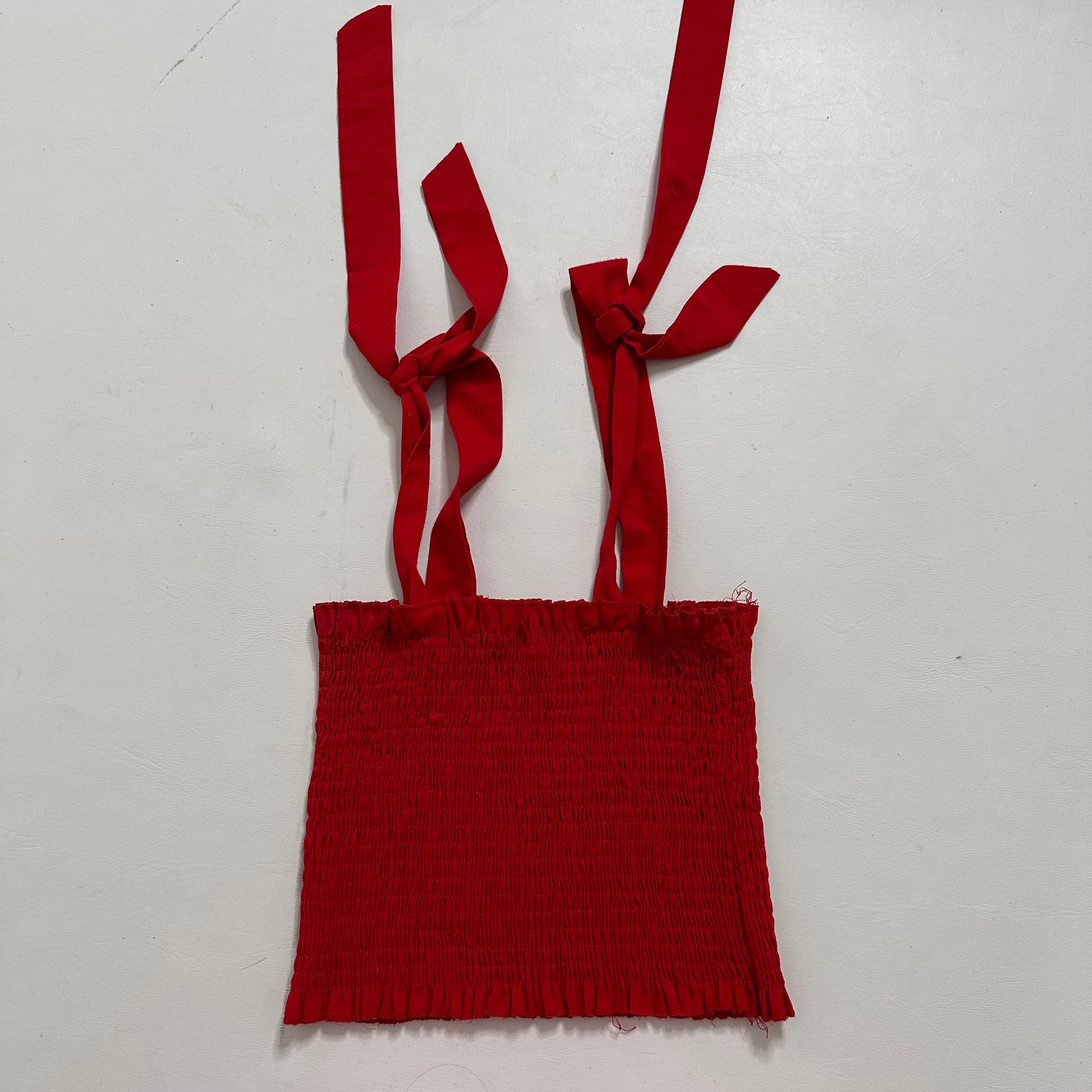 Mesh tie up crop top