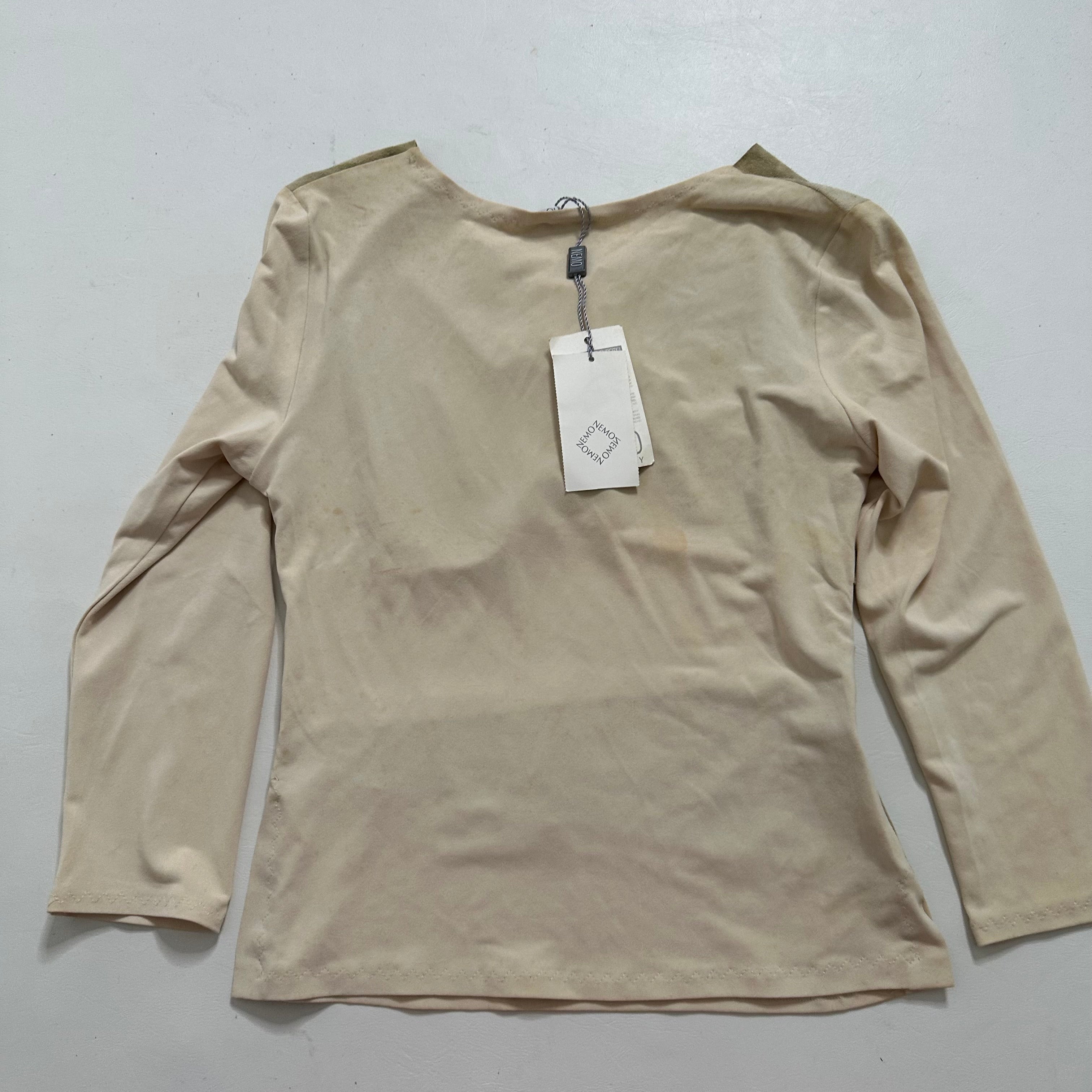 Made In Italy beige khaki top